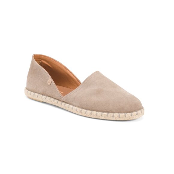 FUN VERBENAS Stone Made In Spain Suede Slip On Espadrilles - Picture 1 of 2